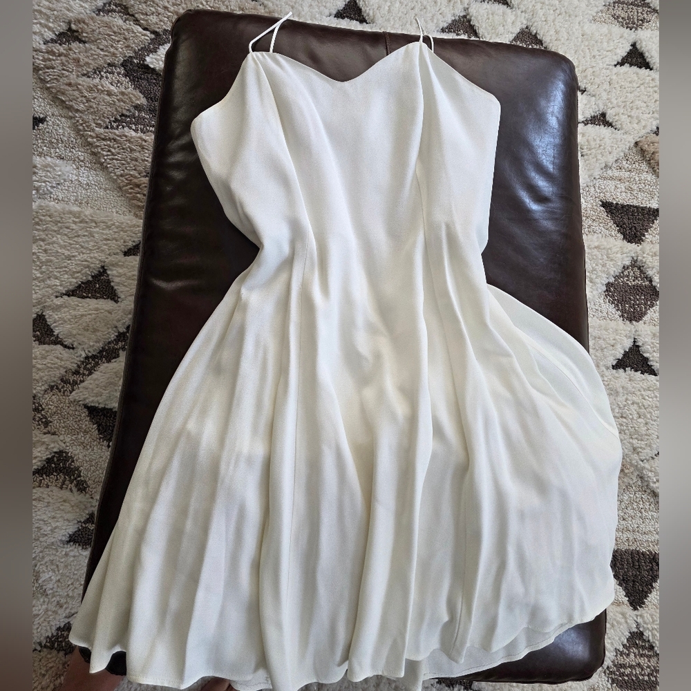 VINTAGE Elegant Ivory Dress with cover Jacket Lace Detail 2 Peace Size 12